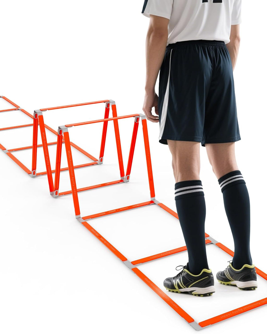 Tangle-Free Agility Ladder - Multi-Use Speed Training Equipment for Kids | 10 Rung Footwork Drills