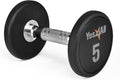 Yes4All Urethane Dumbbell - Anti-Slip Knurled Handle for Muscle Building | 5-50 LB Options Available