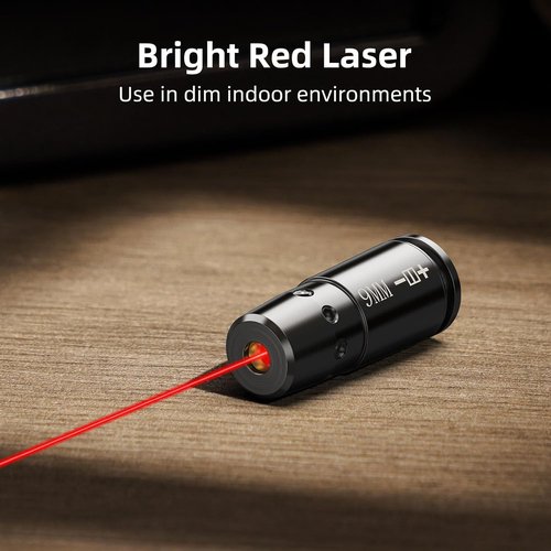 EZshoot Bore Sight Laser 9mm/223 5.56mm/243 308/12-Gauge Red Laser Boresighter with Portable Tin Case and Extra Batteries