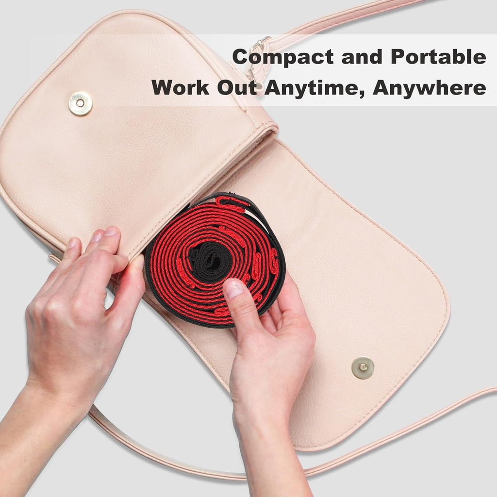 Skiennix Durable Non-Elastic Stretch Strap - 10 Loops for Yoga, Pilates & Physical Therapy | Ideal for Flexibility