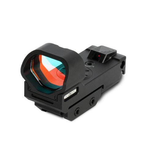 Monstrum Ares V2 Open Reflex Red Dot Sight for Rifles and Long Guns | with Shake Awake Illumination | Circle Cross Reticle