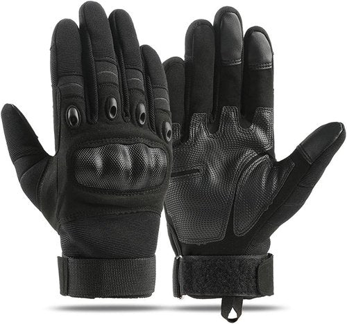 HYCOPROT Tactical Gloves for Men - Touchscreen Hard Shell Palm Pad for Motorcycle & Shooting | Durable & Versatile