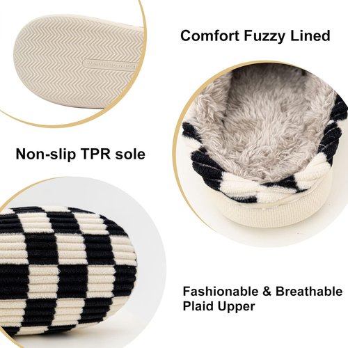 Guyarns House Slippers - Fuzzy Memory Foam Indoor/Outdoor Shoes for Men & Women | Casual Comfort
