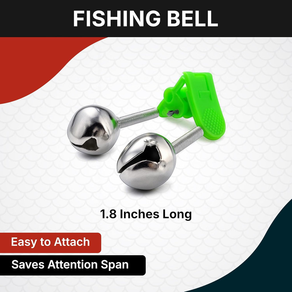 Skiennix Fishing Bells - Durable Rod Alerts for Enhanced Catching Success | Easy to Use