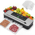 Myplinar Food Sealer Vacuum Sealer Machine with 30 Bags, Built-In Cutter 6-in-1