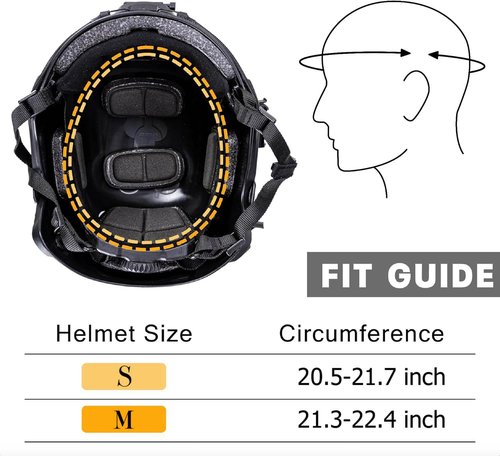 FMATAL GEAR Fast MT 7mm Surface Sandblast Treatment Thick and Heavy Version Helmet | Tactical | Airsoft (Sand(DE), S/M)