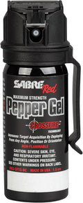 SABRE Crossfire Pepper Gel - Max Police Strength OC Spray | Deploys At Any Angle, 1.5 fl oz