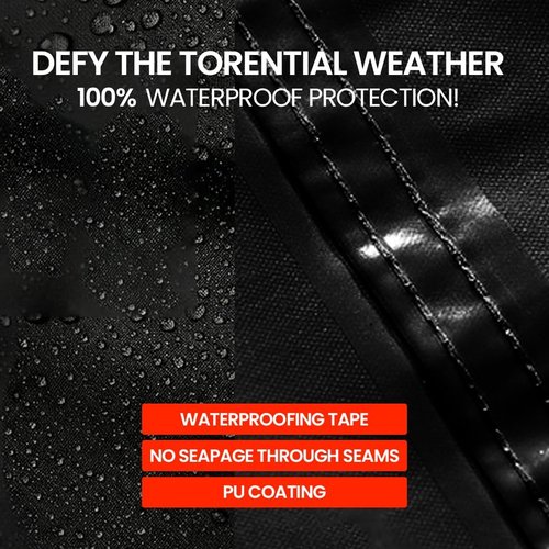 420D Waterproof Bike Cover by [Brand Name] - Tear Resistant & Windproof for 1-2 Bikes | Includes Carry Bag