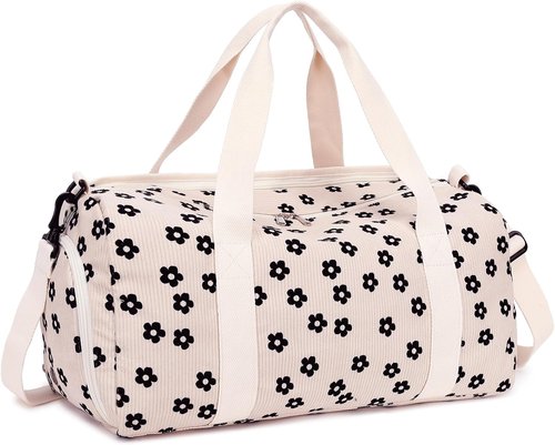BLUBOON Duffle Bag - Cute Gym Bag for Girls with Shoe Compartment & Waterproof Design | Ideal for Travel