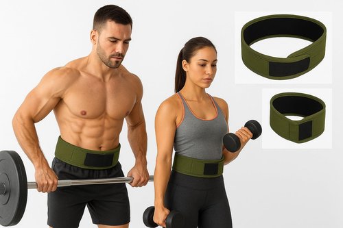 Weight Lifting Belt Set with Lifting Straps and Wrist Straps, Combo for Powerlifting, Deadlifts, Squats, Back Support, and Strength Training for Men and Women (Small)