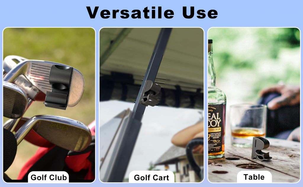 Xuperace Magnetic Holder Clip for Golf Cart, Aluminum Alloy Stand Clip Holder Fit for 30-70 Rings, Golf Cart Accessories, Golf Gift for Men or Women