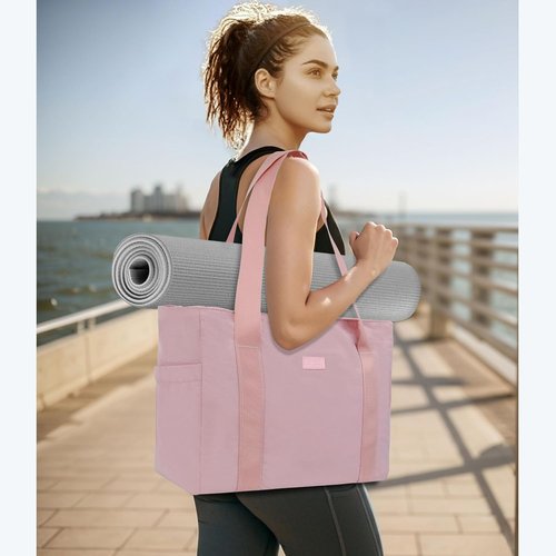 NGIL Yoga Tote Bag - Versatile Gym & Work Tote for Women | Ideal for Laptops & Travel