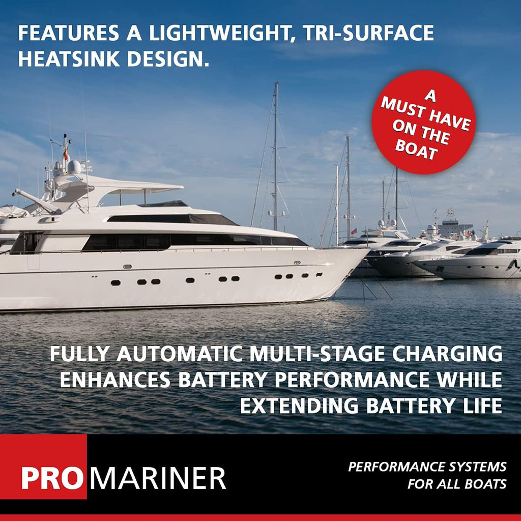 ProMariner 44006 ProSport HD Marine Battery Charger - Waterproof, 6 Amp, 1 Bank Performance