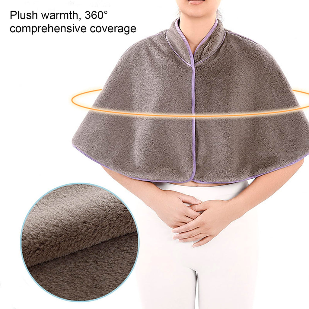 Thickened Wheelchair Care Shawl, Warm Shoulder Shawl Cape Bedridden Patient Shoulder Warm Cloak, Adaptive Easy-Dress Bed Jacket Cape for Elderly, Keeps Shoulders and Back Warm During Cold Winter