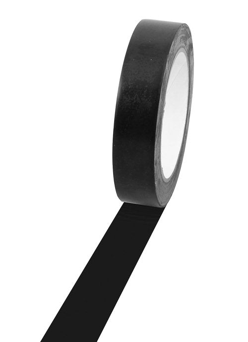 Champion Sports Vinyl Tape - 1” Wide x 60 Yards Long, Durable Black Floor Marking Tape for Schools & Gyms