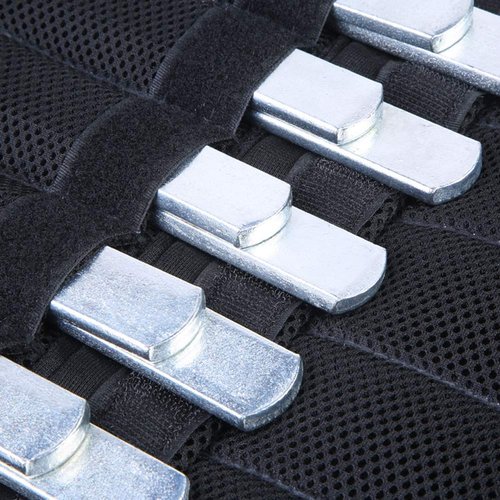 Bibabala 8pcs Load Bearing Steel Plates, Steel Plates for Weighted Vest, Loading Leg Guards Adjustable Weight Vests, Strength Training Plates for Fitness Exercise for Men Women