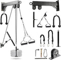 TRENDBOX Gym Cable Machine Pulley System - LAT Pulldown Attachments for Home Fitness | Chest Expansion