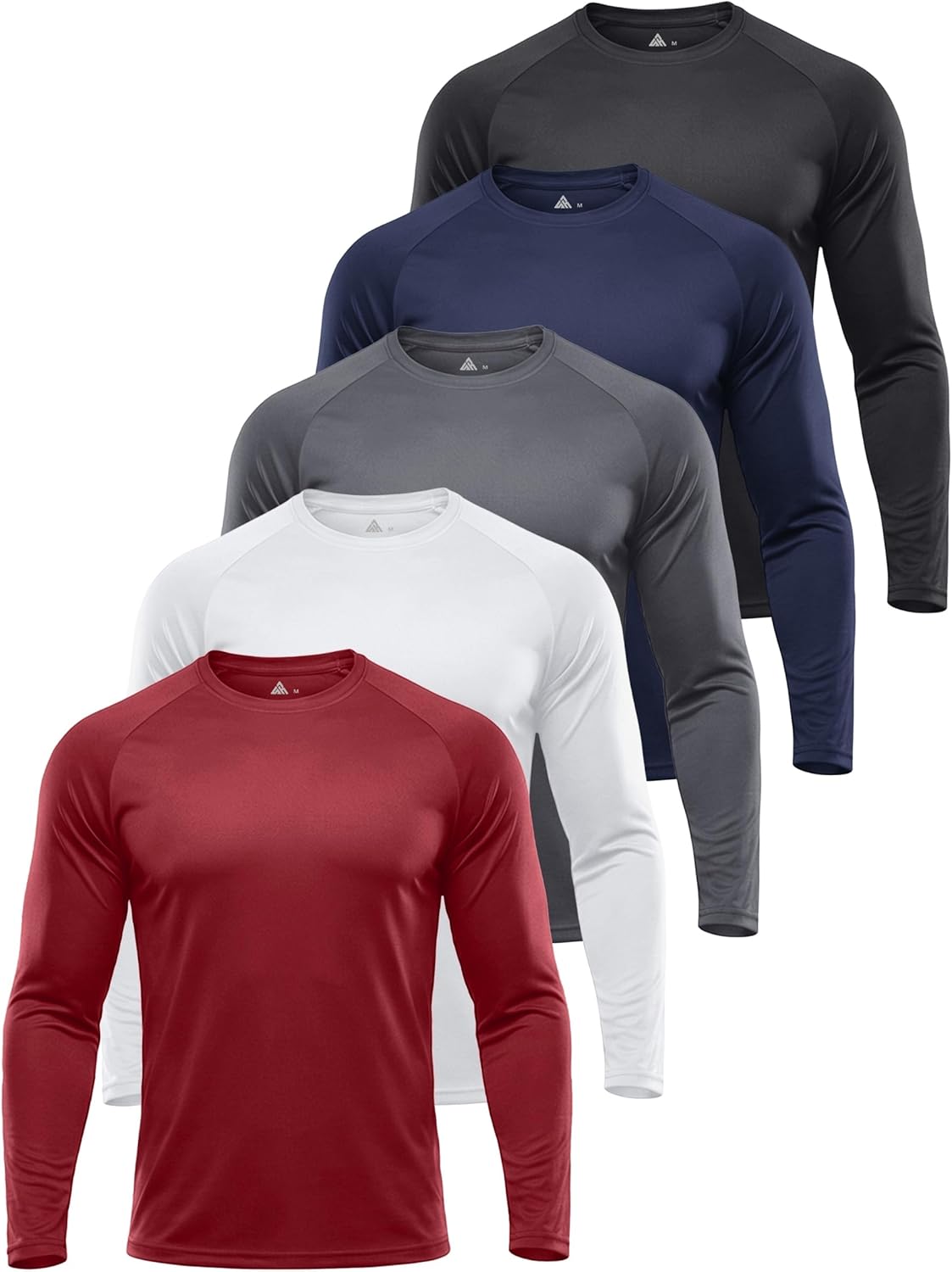 ZITY Men's Long Sleeve Athletic Shirts - UPF 50+ UV Protection | Quick Dry for Running & Workouts