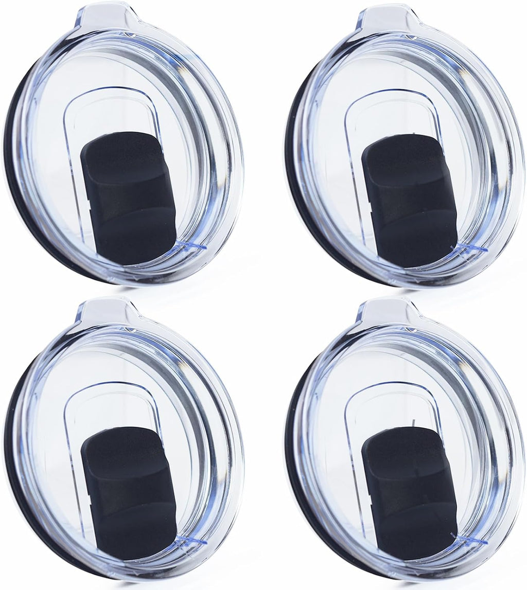 YETI Magnetic Slider Replacement Lids - 4 Pack for 30/32 oz Tumblers & 14 oz Mugs | BPA Free, Spill-Proof