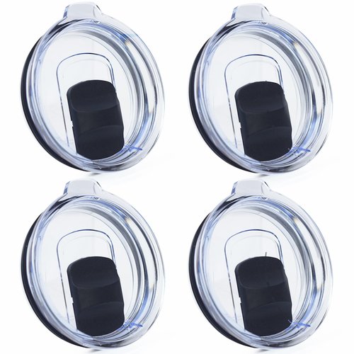 4 Pack 20 oz Tumbler Lid, Magnetic Slider Replacement Lids for YETI 20 oz Tumbler, 10/24 oz Mug and 10 oz Lowball, Spill Proof Cup Lids Covers Compatible for Ozark Trail, Old Style Rtic, BPA Free