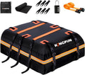 Kingfun Rooftop Cargo Carrier Bag - Waterproof 15 Cubic Feet Luggage Carrier for All Vehicles | Anti-Slip Mat & 8 Straps Included