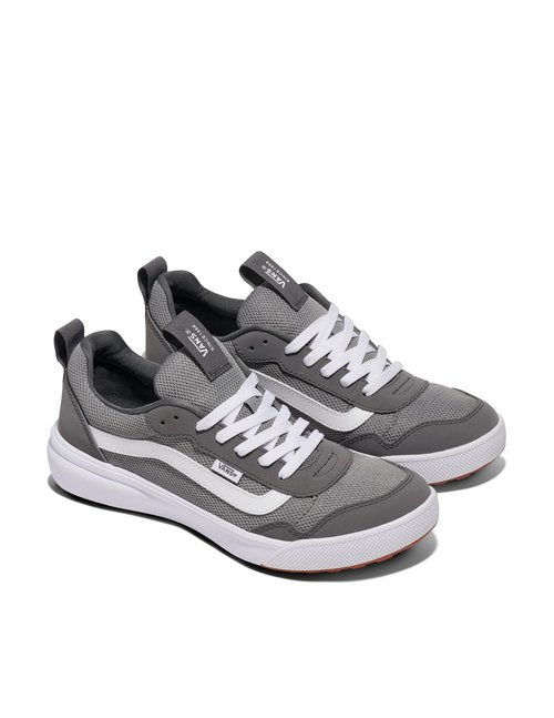 Vans Men's Range BRZ Shoe - Low-Top Athletic Fashion Sneakers for Walking. Suede/Canvas Frost Gray/White. 10.5