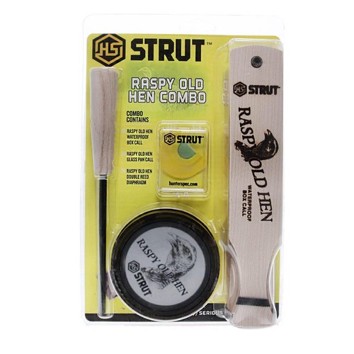 Hunters Specialties Raspy Old Hen Combo Kit - Turkey Game Calls Combo Pack - Wide Range of Turkey Sounds