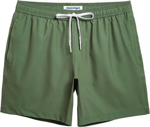Maamgic Men's 7" Stretch Swim Trunks - Quick Dry Mesh Lining Bathing Suits