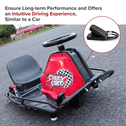 AlveyTech Foot Pedal Throttle for Razor Crazy Cart (Version 5+)