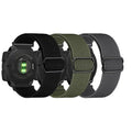 3 Packs Stretchy Nylon Bands Compatible with Garmin Instinct/Instinct 2 Solar/Instinct 3 45mm, 22mm Sport Breathable Wristband for Garmin Instinct Tactical/Solar/Tide/Esports (Black/Gray/Army Green)