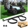 10L0L Universal Golf Cart Rear Seat Bag Holder Rack Attachment for Most 2+2 Golf Cart, Adjustable No-Drilling Golf Cart Bag Holder Fits Yamaha, EZGO, Club Car