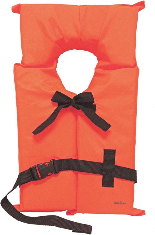 Coast Guard Approved Life Jackets - High Visibility Type II Keyhole Vest | 6 Pack Classic May West Style