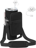 Stanley Water Bottle Carrier Bag - Neoprene Holder with Adjustable 4.9FT Strap & Pouch for 30 oz Tumbler