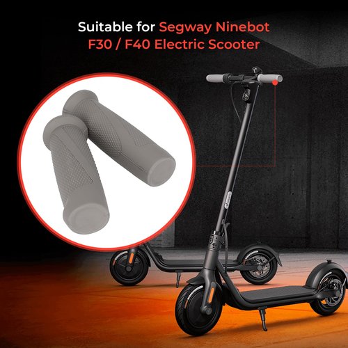 LUCK4U Handlebar Grip Gray Handle Bar Grip Replacement Handle Grips Accessories for Segway Ninebot F30 F40 Electric Scooter