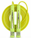 YUEDONG Jump Rope, Adjustable Tangle-Free Jump Rope with Dual Bearings, Easy-to-Learn Two-Section Rope Design, Anti-Slip Handles, Name Tag & Carry Bag for Boys, Girls and Beginners