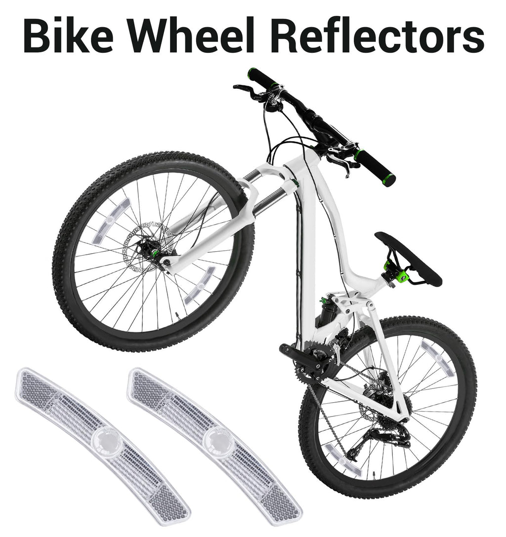 Thrymme 4PCS Bike Reflectors, Plastic Bike Wheel Reflectors for Night Riding, Safety for Road Mountain Bicycle Night Riding