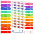 180Pcs Kids Bandages Bulk, Children's Colorful Flexible Adhesive Bandages 10 Colors Neon Waterproof Breathable Strip Protect Cuts and Scrapes for Children Toddlers, 2.83'' x 0.75''