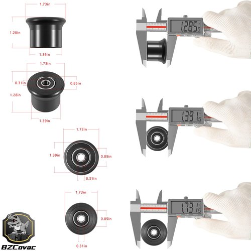 6-Pack Rolling Seat Trolley Wheels, Sliding Bracket Rollers for Bowflex Sport - Compatible with Blaze, PR1000, Ultimate 2, Classic, Elite, Motivator 2, Conquest, Schwinn Comp, and Revolution