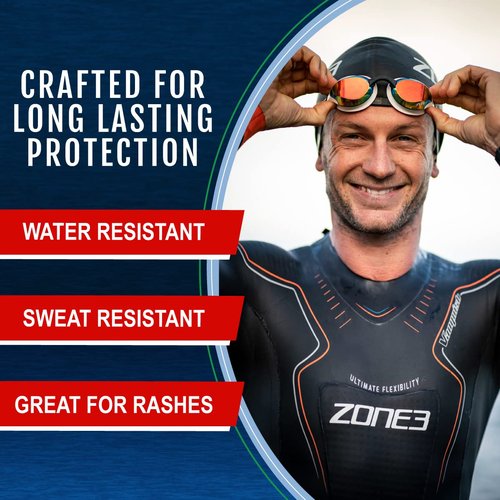 Squirt Barrier Balm for Chafing Relief - Body Anti Chafe Balm for Cycling & Endurance Sports - Water & Sweat Resistant Anti Chaffing Cream for Men & Women - Skin Friction Defense - 10 x 6g Sachets