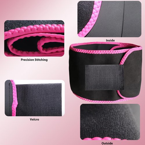 3.3lb Weighted Fitness Hoop with Free Waist Belt | Foldable Adjustable 38-43" Exercise Ring for Adults | Gentle on Skin, Portable Core Workout for Home Gym