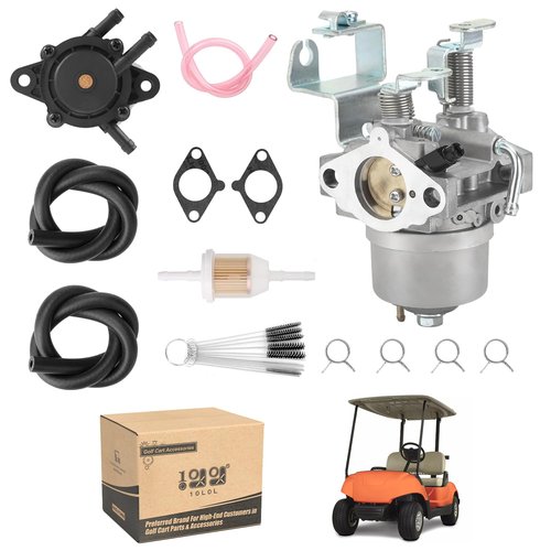10L0L Golf Cart Carburetor for Yamaha G22 G23 G27 G29 2003-up 4-Cycle Gas Golf Cart JR6-14101-00 JR6-14101-01 520-185 13351 17560 -Premium Rebuild Kit for Yamaha Gas
