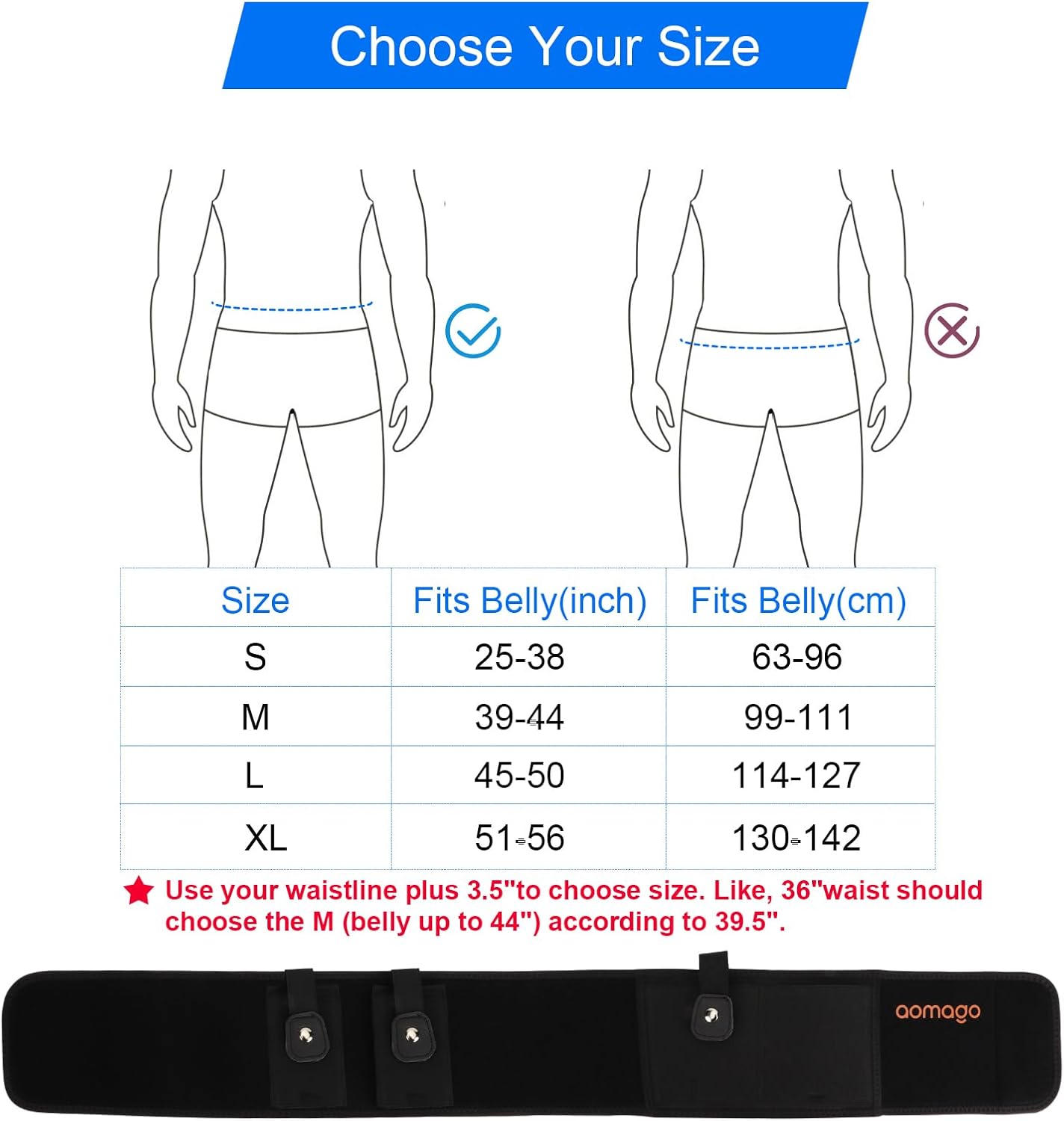 Skiennix Belly Band Holster | Comfortable Gun Holster for Glock, Smith & Wesson, Taurus - Breathable Neoprene Design