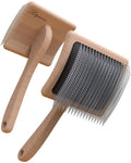 Dog Slicker Brush - Professional Grooming Tool for Large Doodles | Effortlessly Removes Tangles & Mats - 3.8"x3.2" Head