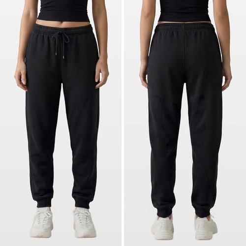 Common Stitch Fleece Joggers for Women - Slim Fit, Deep Pockets, Elastic Drawstring Waist | 3 Pack