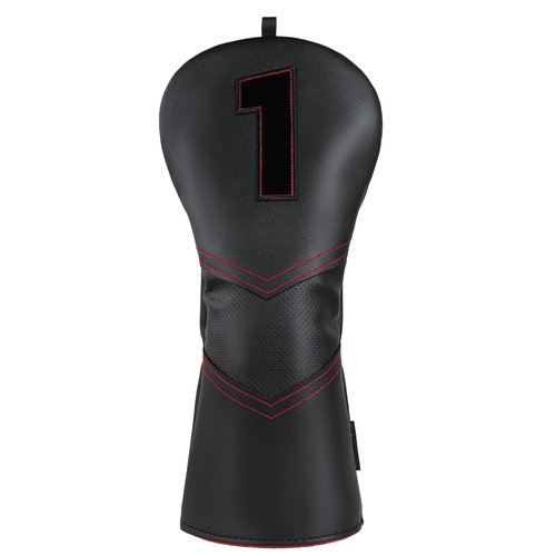 Craftsman Golf Club Cover Driver Head Cover Golf Headcover Premium Solid Black Leather Driver Headcovers for Golf Clubs