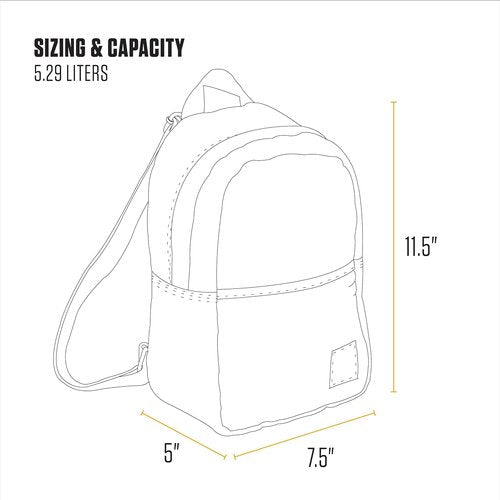 Carhartt Classic Mini Backpack - Durable, Water-Resistant Design with Adjustable Straps | Tidal Color
