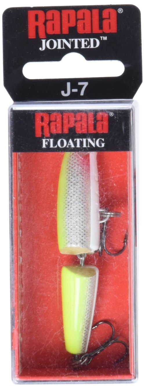 Rapala Jointed 07 Fishing lure, 2.75-Inch, Silver Fluorescent Chartreuse