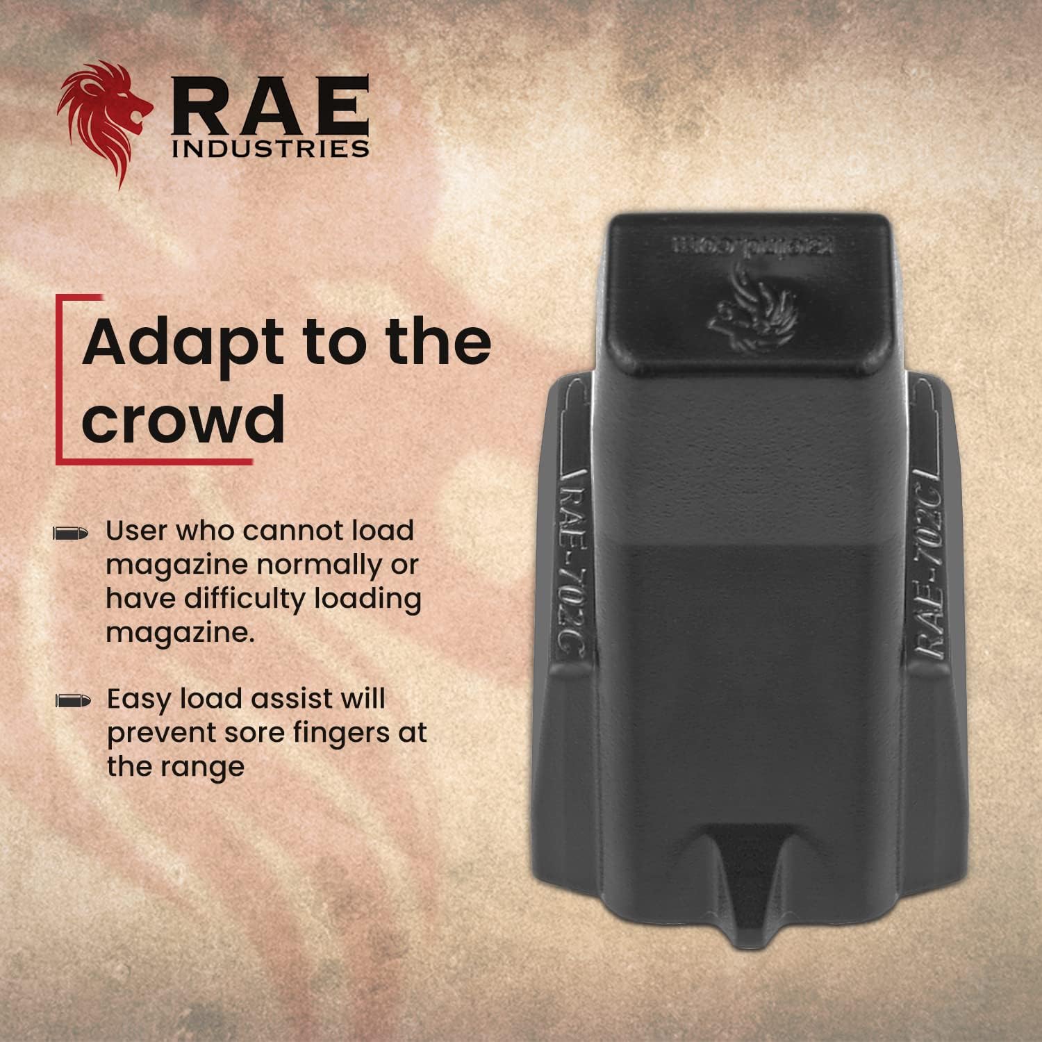 RAEIND Speedloader for Glock 43X - Fast Double Stack Magazine Reloader | Compatible with 9mm