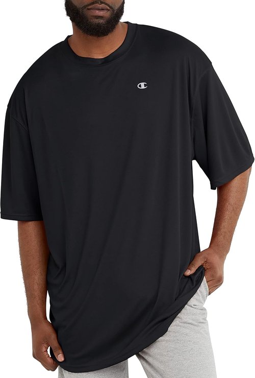 Champion Men's Athletic T-Shirt - Moisture-Wicking, Anti-Odor Sport Tee | Regular & Big Sizes