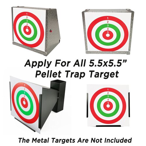 Atflbox BB Gun Trap Target with 20pcs Paper Targets and 100 x Color Target Papers